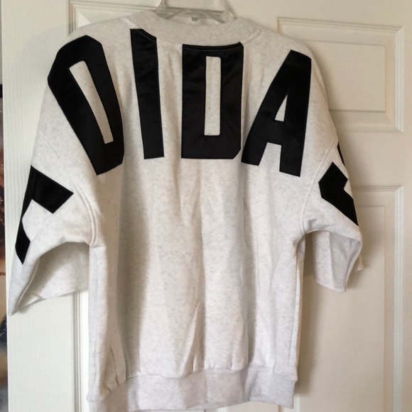 adidas cut off sweatshirt